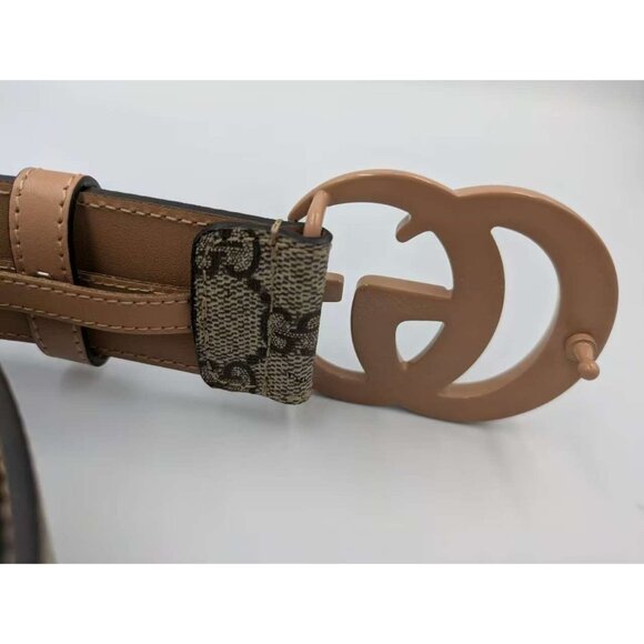 Gucci GG Supreme Monogram Plutone Calfskin Enamel Double G  display picture 2